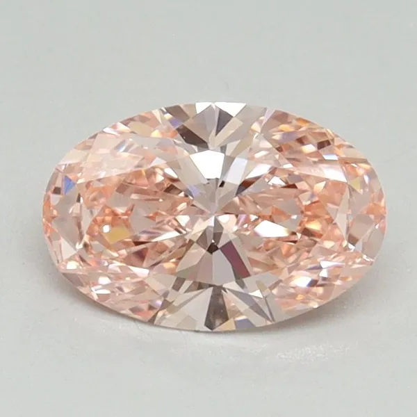 0.92ct OVAL Fancy Intense Pink VVS2 Coloured Lab diamond
