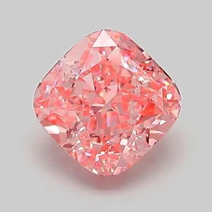 1.06ct CUSHION Fancy Vivid Pink VVS2 Coloured Lab diamond