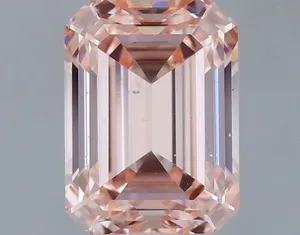 1.51ct EMERALD Fancy Intense Pink VS2 Coloured Lab diamond