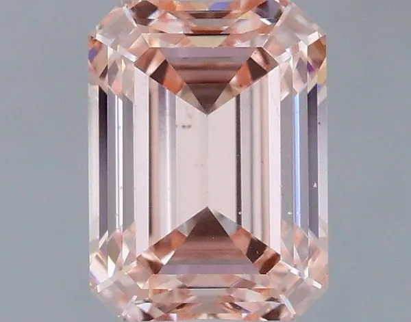 1.51ct EMERALD Fancy Intense Pink VS2 Coloured Lab diamond