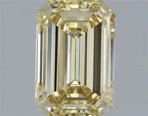 1.42ct EMERALD Fancy Yellow VS1 Coloured Lab diamond