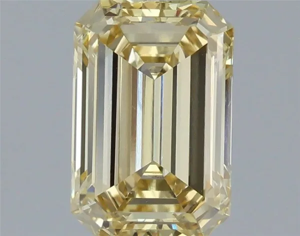 1.42ct EMERALD Fancy Yellow VS1 Coloured Lab diamond