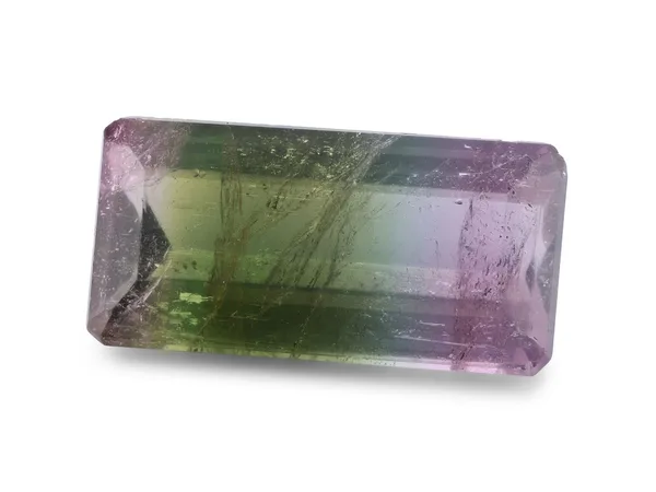 26.35ct Parti Tourmaline, Emerald Cut gemstone