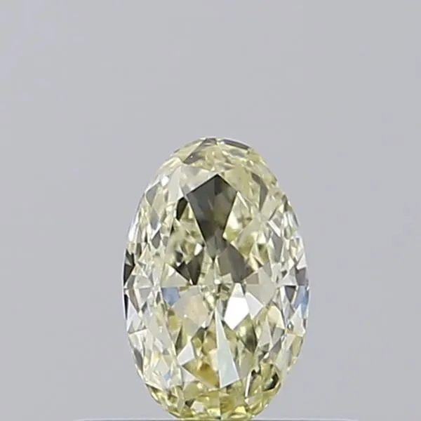 0.3ct OVAL Fancy Light Yellow VS2 Coloured Lab diamond