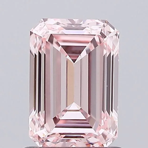1.04ct EMERALD Fancy Intense Pink VS2 Coloured Lab diamond