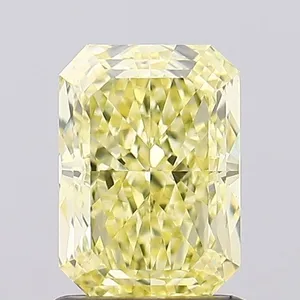 1.35ct RADIANT Fancy Intense Yellow VS1 Coloured Lab diamond