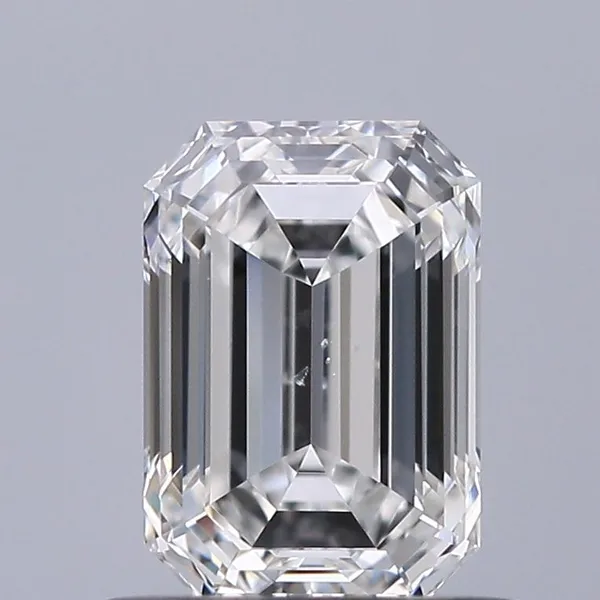 0.7ct EMERALD F SI1 Natural diamond