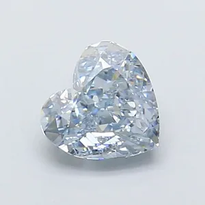 1.11ct HEART Fancy Intense Grayish Blue IF Coloured Lab diamond