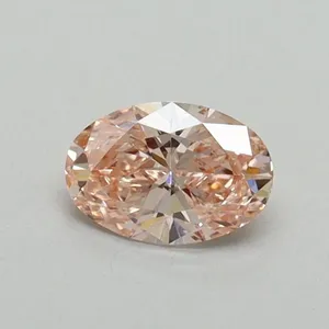 0.39ct OVAL Fancy Intense Pink VS1 Coloured Lab diamond