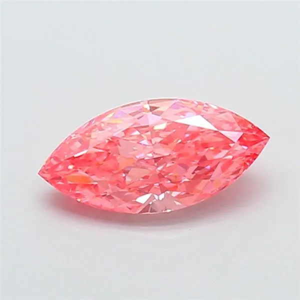 1.63ct MARQUISE Fancy Vivid Pink VVS2 Coloured Lab diamond