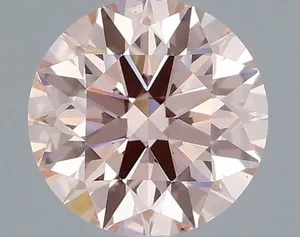 1.03ct ROUND Fancy Pink VS1 Coloured Lab diamond