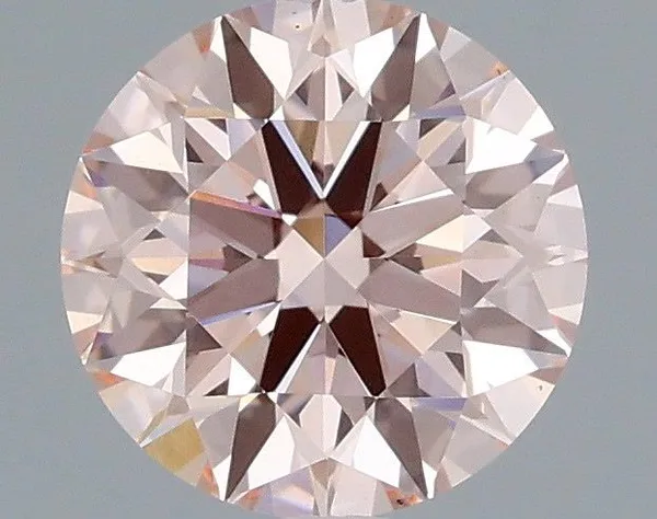 1.03ct ROUND Fancy Pink VS1 Coloured Lab diamond