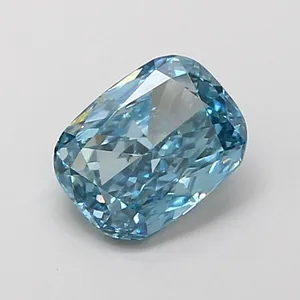 1.06ct CUSHION Fancy Vivid Blue VS1 Coloured Lab diamond