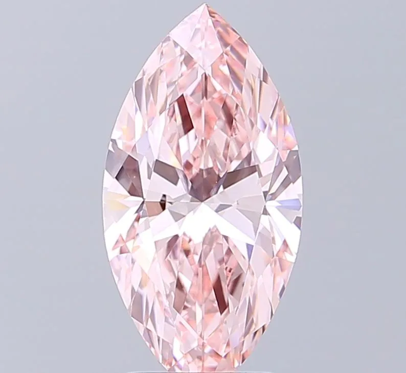 2.03ct MARQUISE Fancy Intense Pink VVS2 Coloured Lab diamond