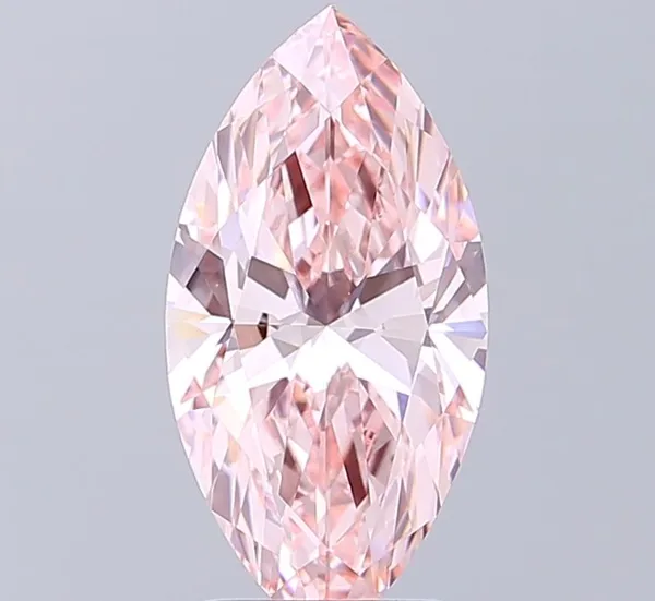 2.03ct MARQUISE Fancy Intense Pink VVS2 Coloured Lab diamond