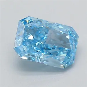 0.5ct RADIANT Fancy Vivid Blue VVS2 Coloured Lab diamond