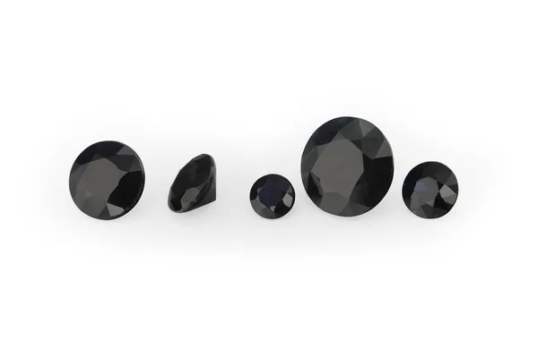 2.77ct Black Sapphire, Round cut gemstone