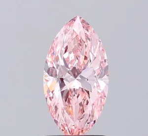 1.23ct MARQUISE Fancy Intense Pink VVS2 Coloured Lab diamond