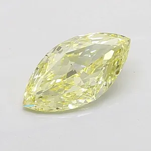 1.58ct MARQUISE Fancy Intense Yellow VS2 Coloured Lab diamond