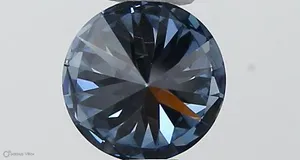 0.35ct ROUND Fancy Vivid Blue VVS2 Coloured Lab diamond