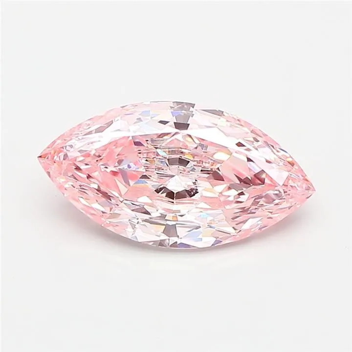2.09ct MARQUISE Fancy Intense Pink VVS2 Coloured Lab diamond