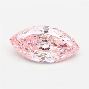2.09ct MARQUISE Fancy Intense Pink VVS2 Coloured Lab diamond