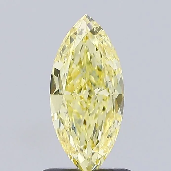 1.00ct MARQUISE Fancy Intense Yellow VVS2 Coloured Lab diamond