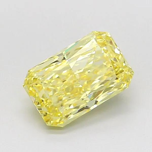 1.34ct RADIANT Fancy Intense Yellow VS1 Coloured Lab diamond