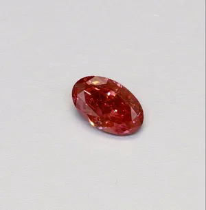 1.01ct OVAL Fancy Vivid Pink VS2 Coloured Lab diamond
