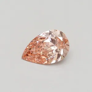 0.43ct PEAR Fancy Intense Pink SI2 Coloured Lab diamond