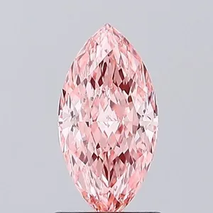 1.05ct MARQUISE Fancy Vivid Pink VVS2 Coloured Lab diamond
