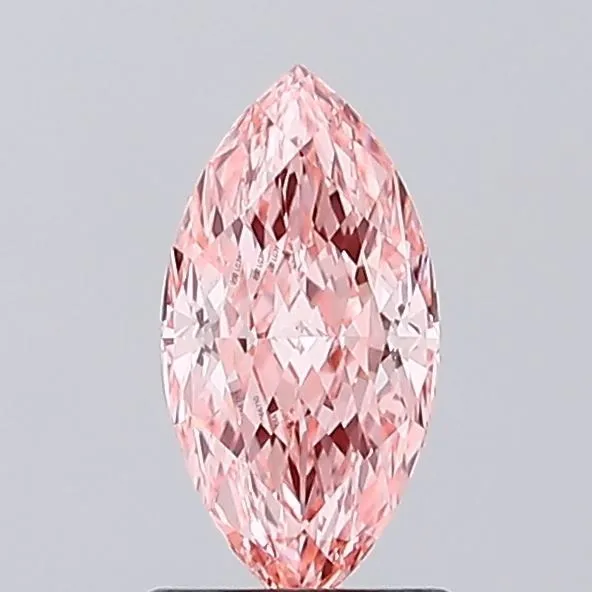 1.05ct MARQUISE Fancy Vivid Pink VVS2 Coloured Lab diamond