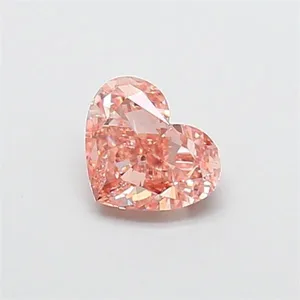 1.08ct HEART Fancy Intense Brownish Pink VS2 Coloured Lab diamond
