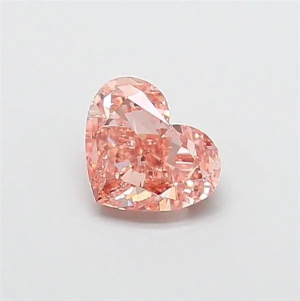 1.08ct HEART Fancy Intense Brownish Pink VS2 Coloured Lab diamond