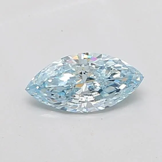 0.51ct MARQUISE Fancy Intense Blue VS2 Coloured Lab diamond