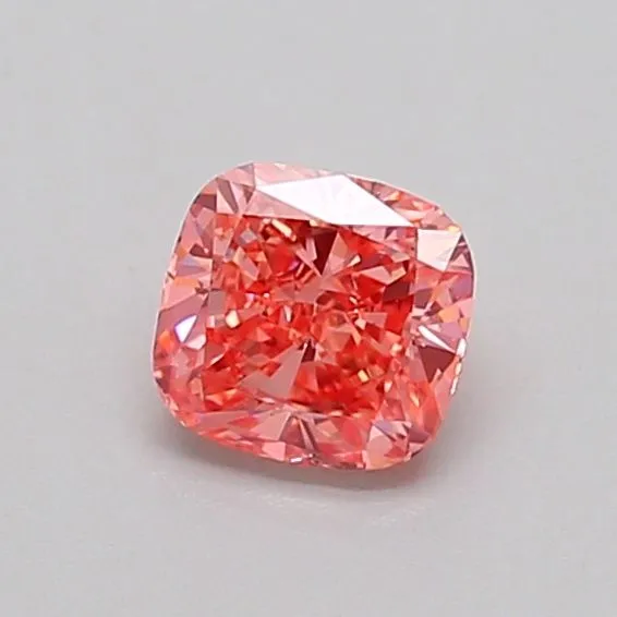 0.5ct CUSHION Fancy Vivid Pink SI2 Coloured Lab diamond