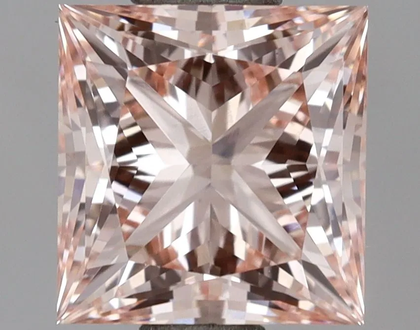 1.47ct PRINCESS Fancy Intense Pink VS1 Coloured Lab diamond