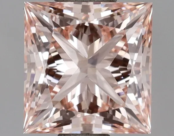 1.47ct PRINCESS Fancy Intense Pink VS1 Coloured Lab diamond