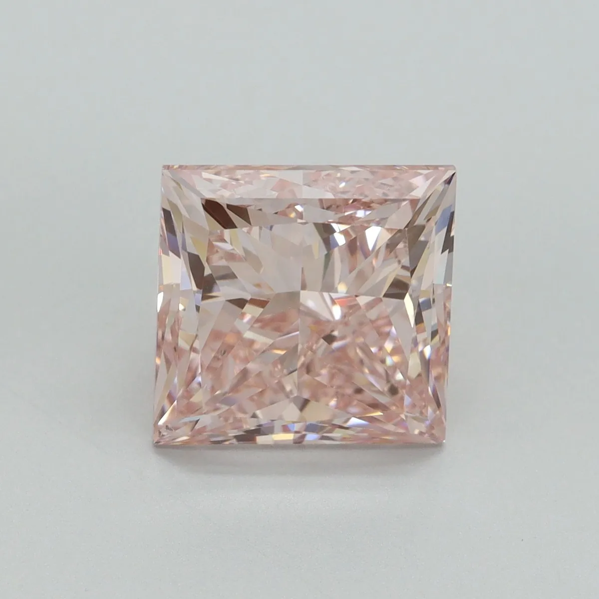 5.02ct PRINCESS Fancy Intense Pink VS2 Coloured Lab diamond