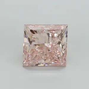 5.02ct PRINCESS Fancy Intense Pink VS2 Coloured Lab diamond