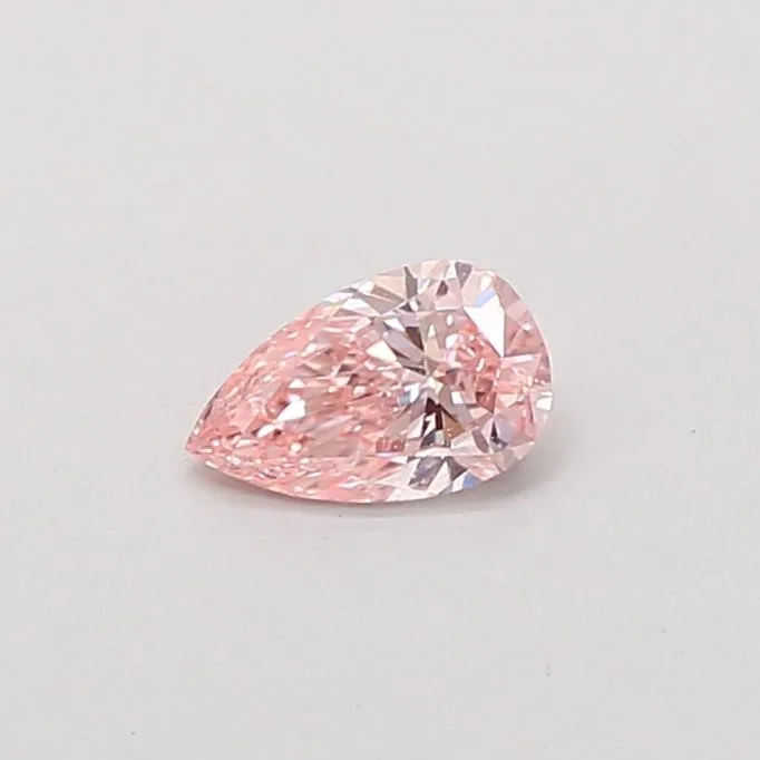 0.30ct PEAR Fancy Intense Pink VS1 Coloured Lab diamond