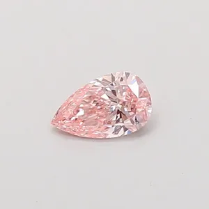 0.3ct PEAR Fancy Intense Pink VS1 Coloured Lab diamond