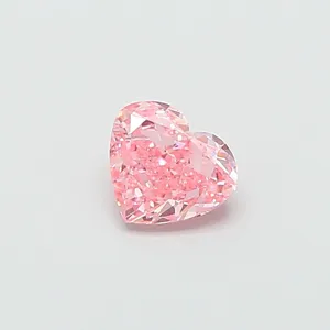 1ct HEART Fancy Vivid Pink VS1 Coloured Lab diamond