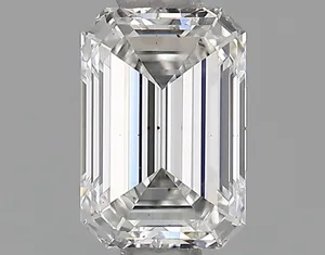 0.71ct EMERALD F VS2 Lab diamond