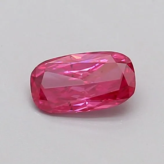 0.32ct CUSHION Fancy Vivid Pink SI1 Coloured Lab diamond