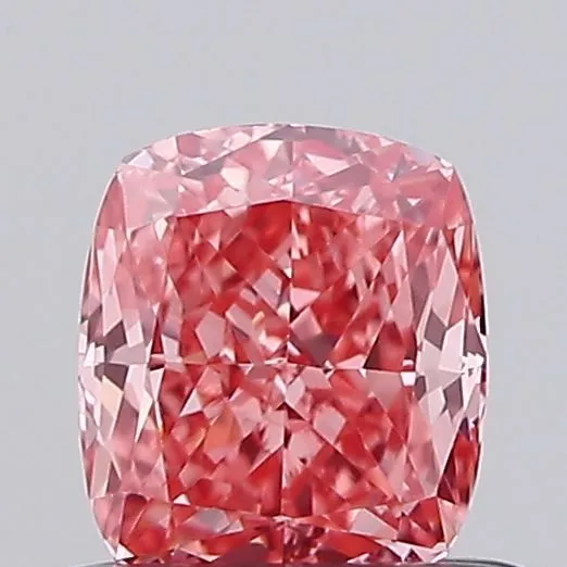 0.54ct CUSHION Fancy Vivid Pink VVS2 Coloured Lab diamond
