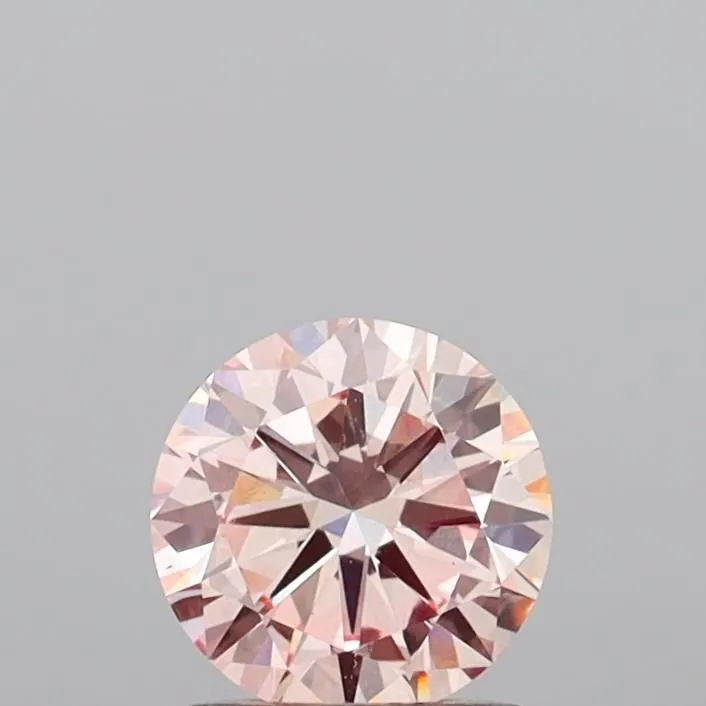 1.03ct ROUND Fancy Intense Pink VS1 Coloured Lab diamond