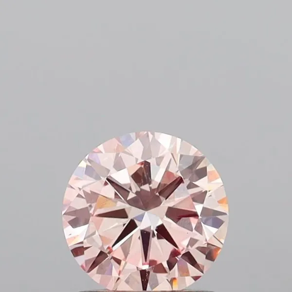 1.03ct ROUND Fancy Intense Pink VS1 Coloured Lab diamond