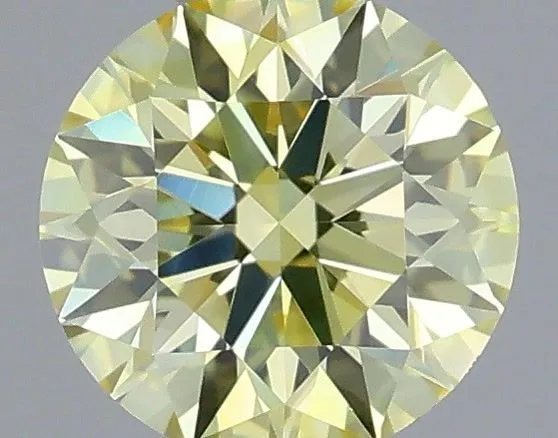 0.36ct ROUND Fancy Light Yellow VVS1 Coloured Lab diamond