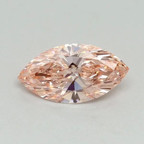 0.52ct MARQUISE Fancy Vivid Pink VS2 Coloured Lab diamond